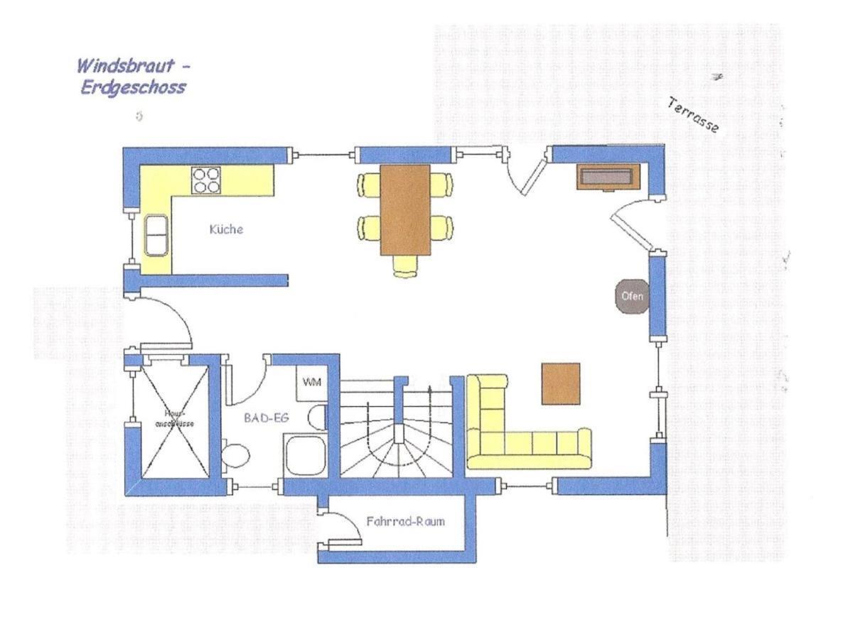 Vila Reetdachhaus Windsbraut Breege Exteriér fotografie